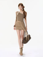 Crystal One-Shoulder Top