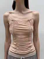 Drawstring Ruched Slim Cami