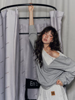 Detachable Collar Sweatshirt Set