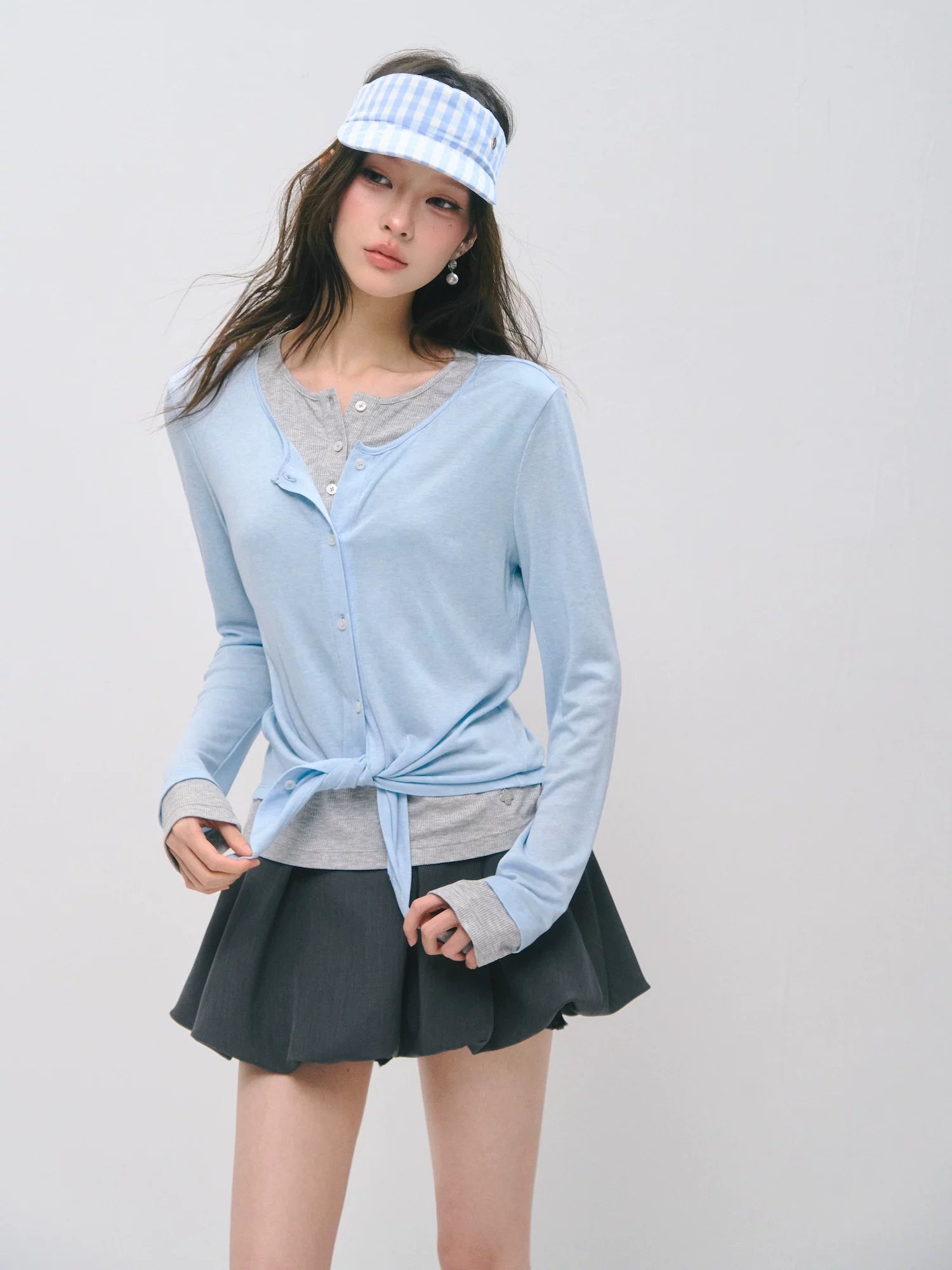 Layered Tencel Wool Tee