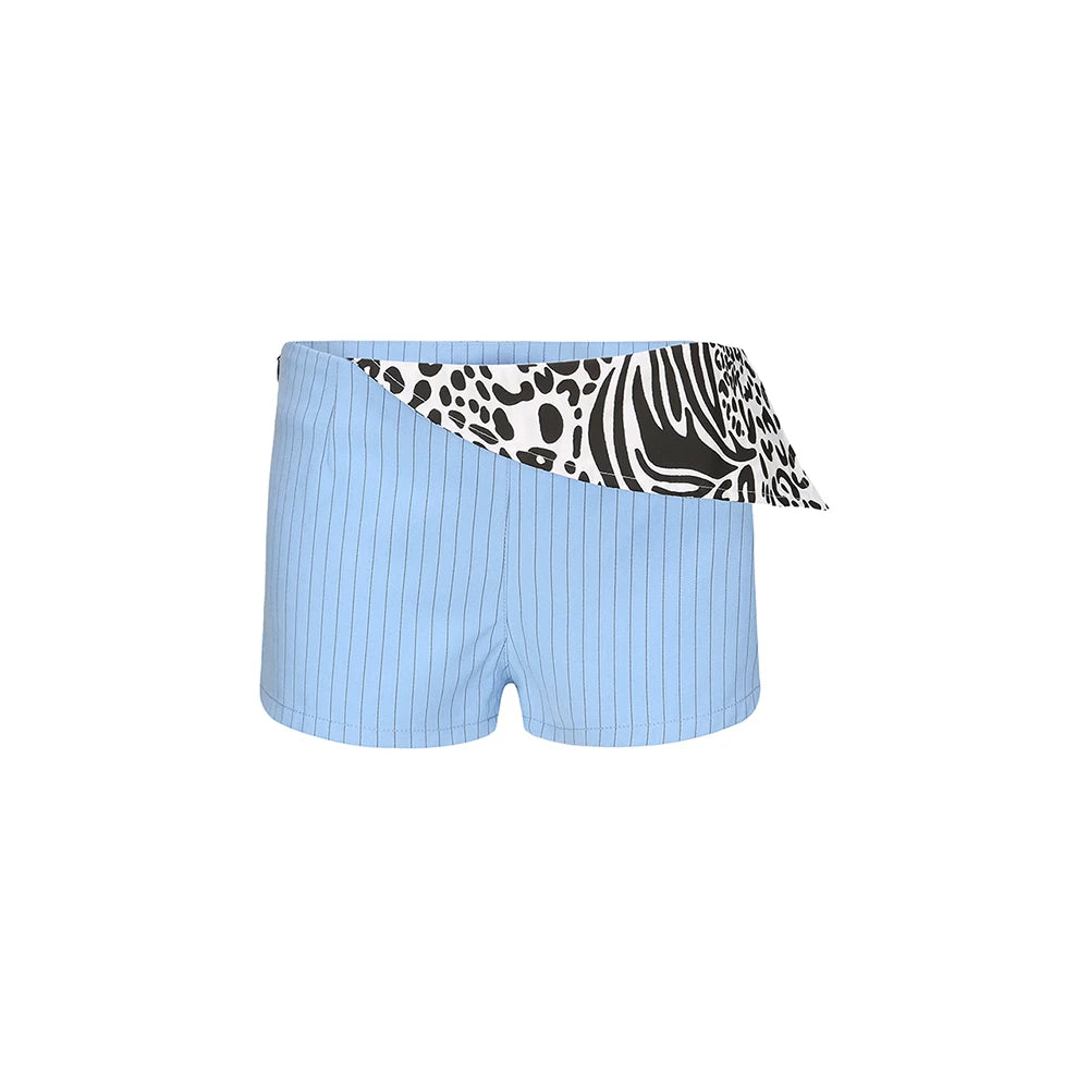 Animal Print Shorts Set