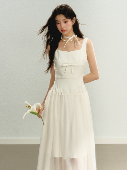 Milk White Square Neck Cami Dress