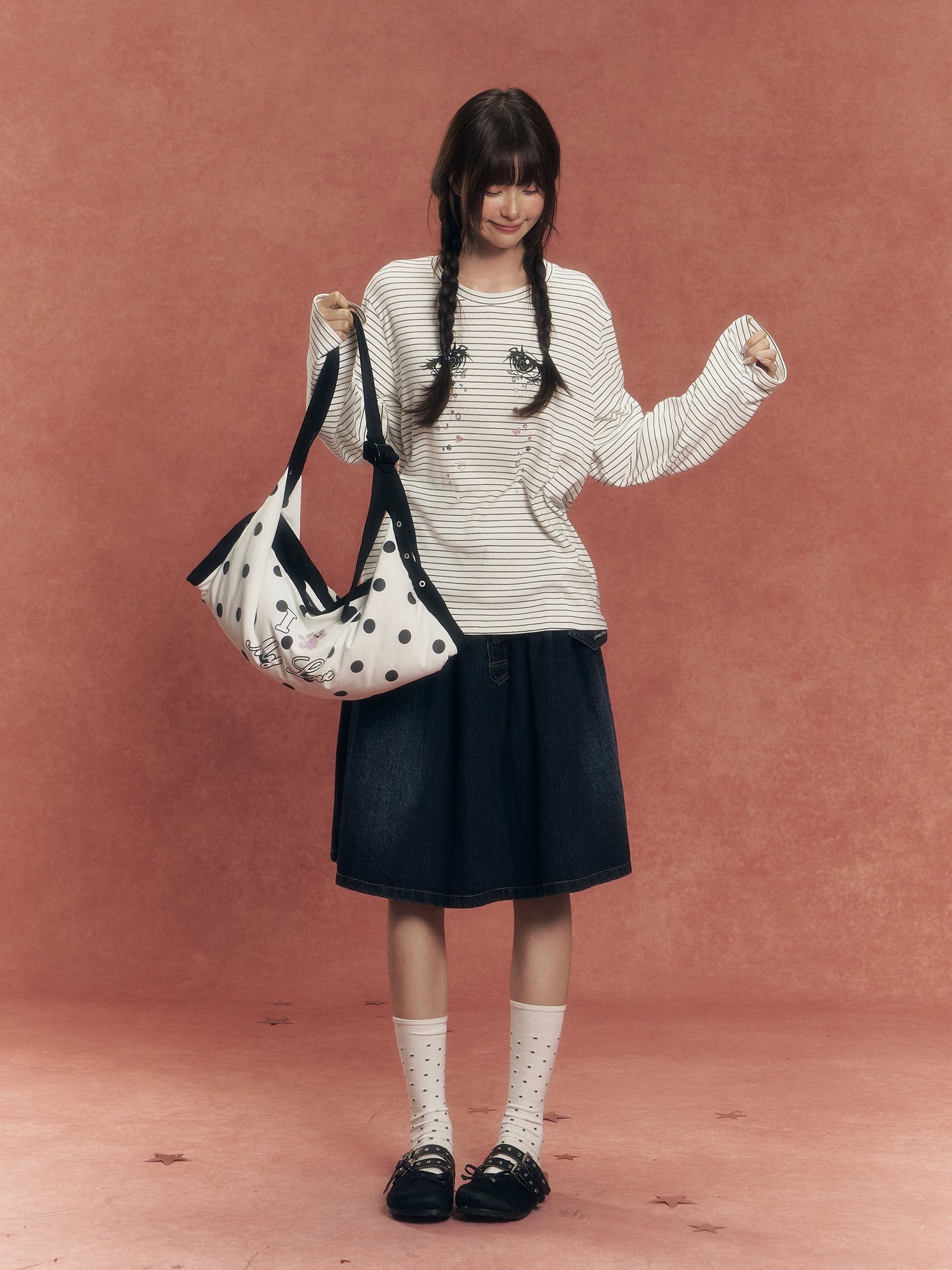 Diamond Tears Striped Tee