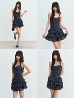 Vintage Polka Dot Halter Dress