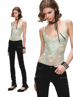 Zipper Low-Rise Skinny Jeans