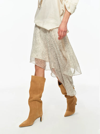Printed Chiffon Skirt
