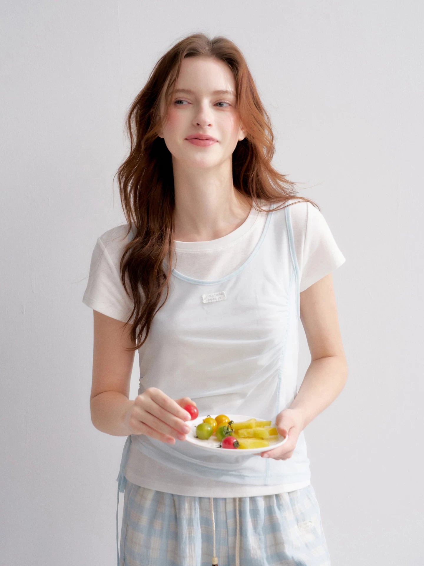 Layered Drawstring Tee