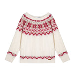 Fair Isle Cable Knit Sweater