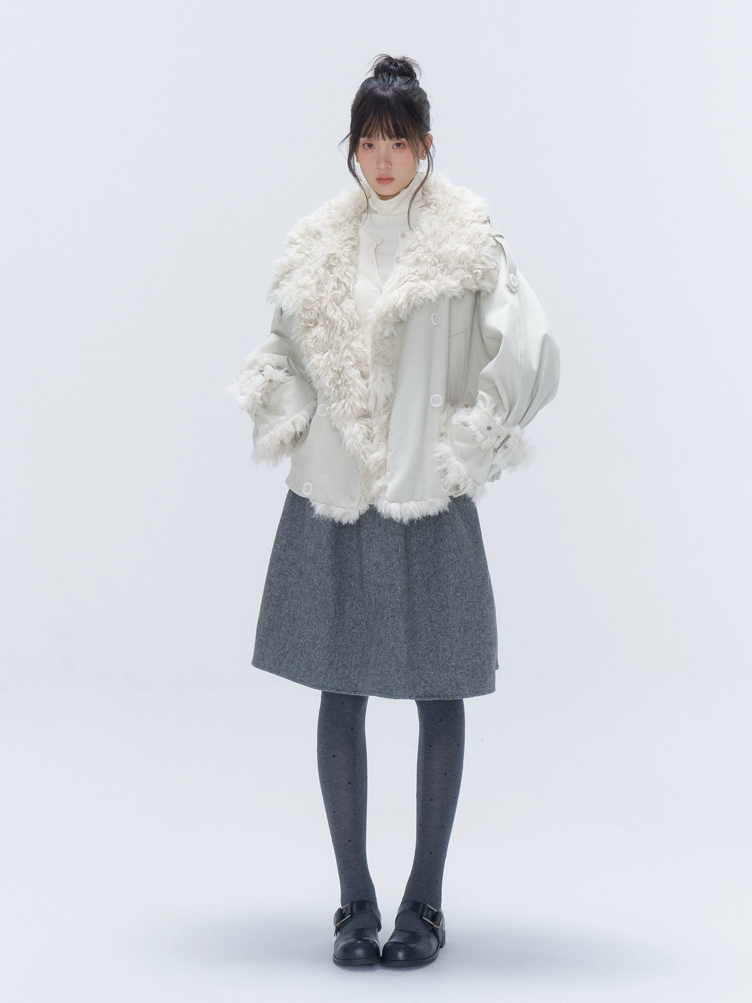 Eco Fur Leopard PU Padded Parka