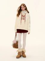 Pony Embroidery Fleece Hoodie