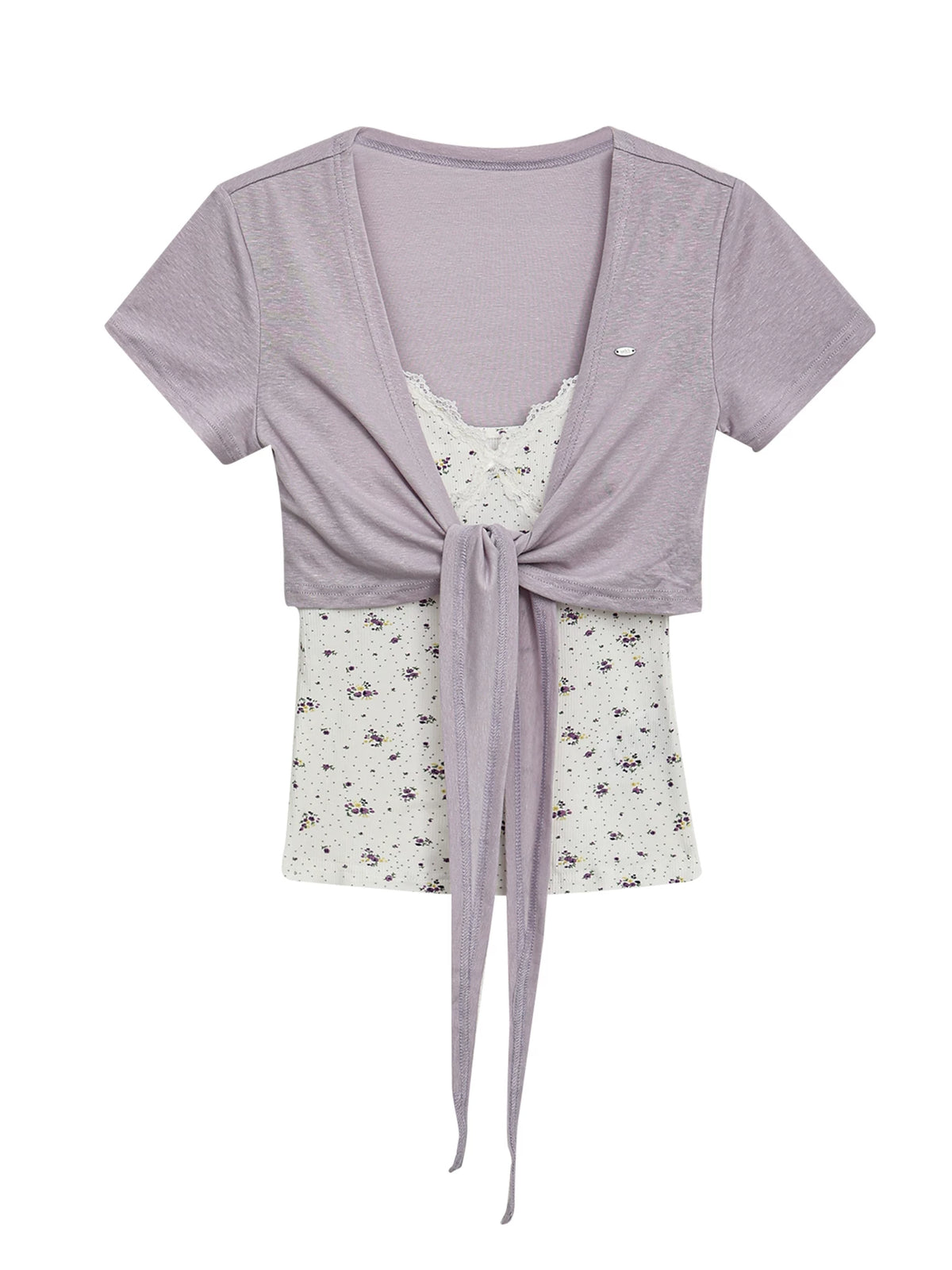 Floral Cardigan Cami Set