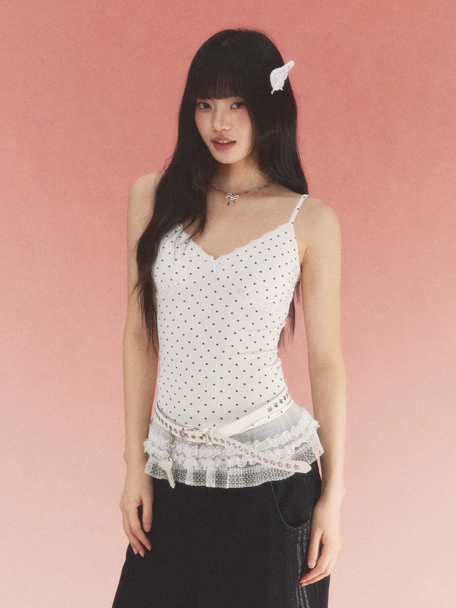 White Star Lace Camisole
