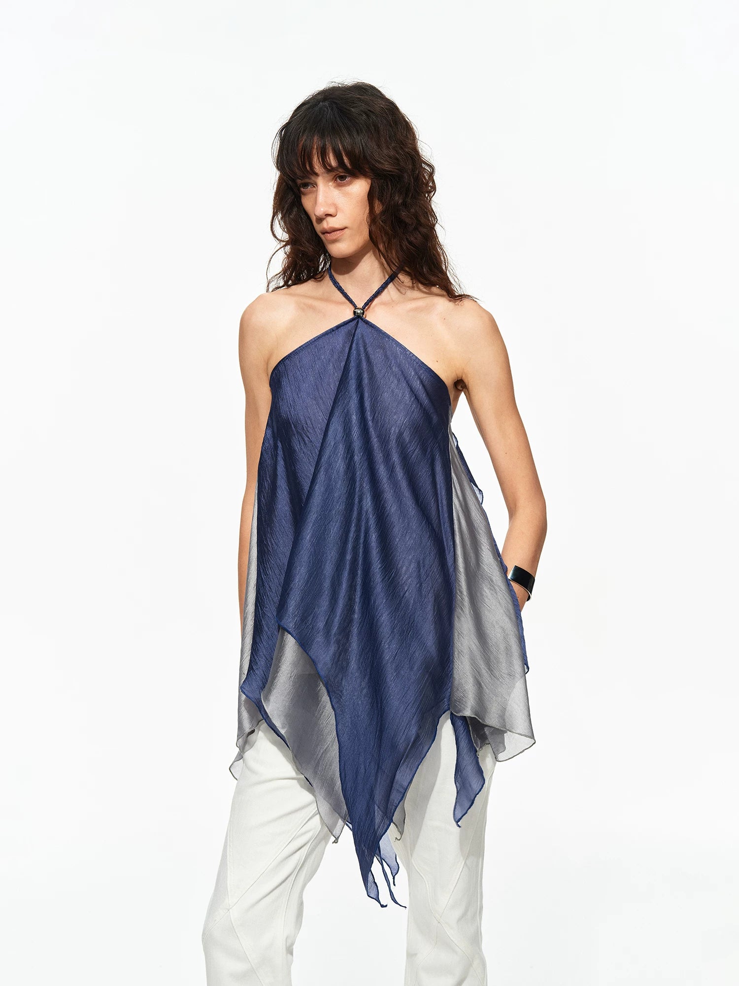 Braided Halter Layer Top
