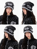 Fair Isle Sheep Jacquard Knit Beanie