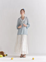 Lace Tiered Maxi Skirt