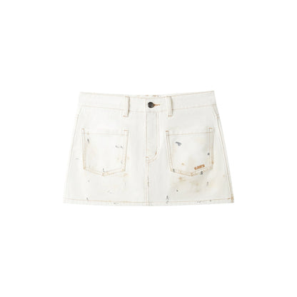 Polar Washed Twill Denim Skirt