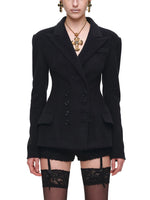 Wool Double Breasted Blazer