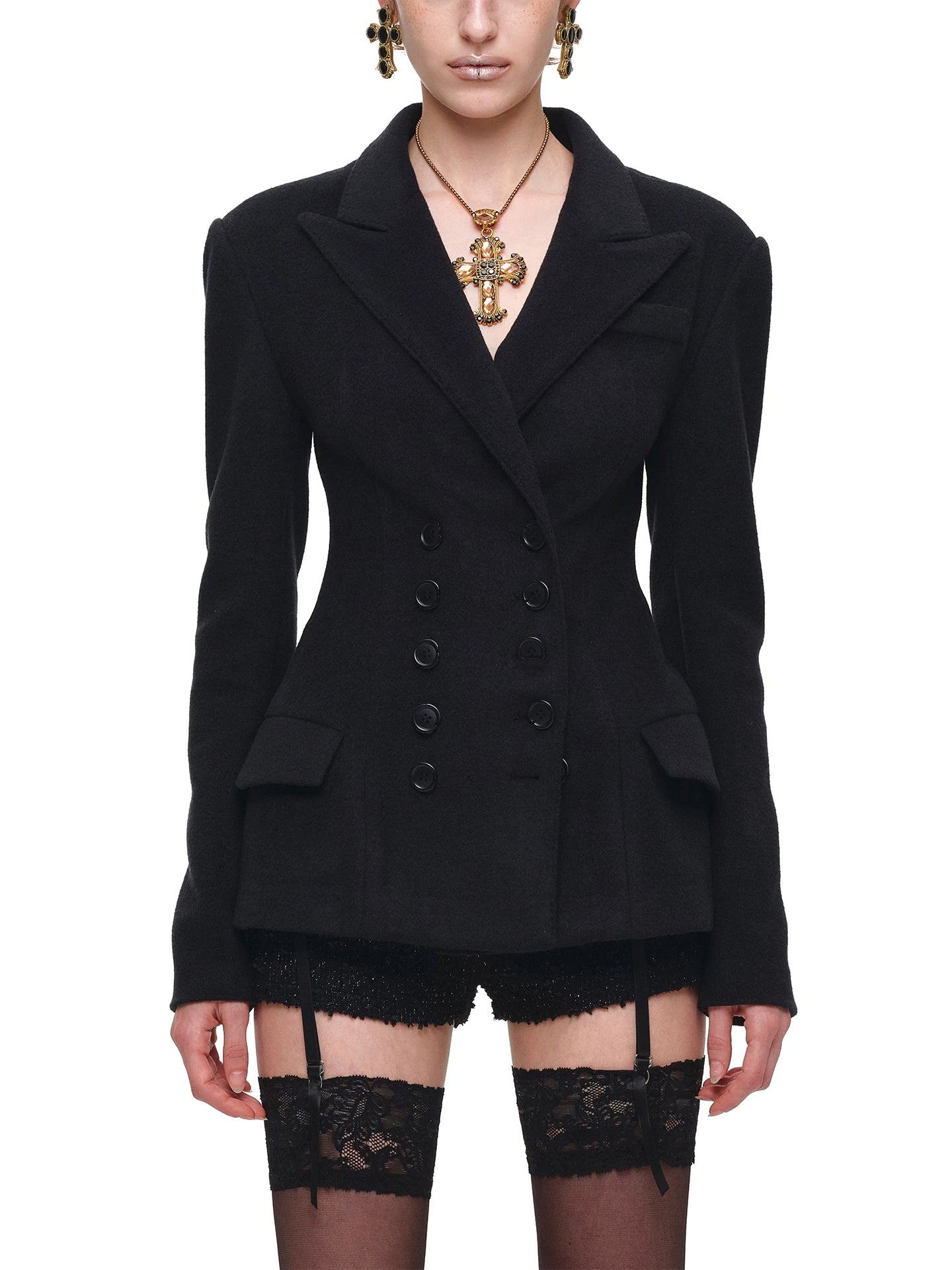 Wool Double Breasted Blazer