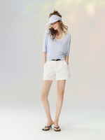 Sheer Layering Half Sleeve T-shirt