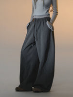 Fleece Curved-Leg Relaxed Pants