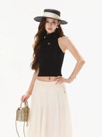 Asymmetrical Chiffon Midi Skirt