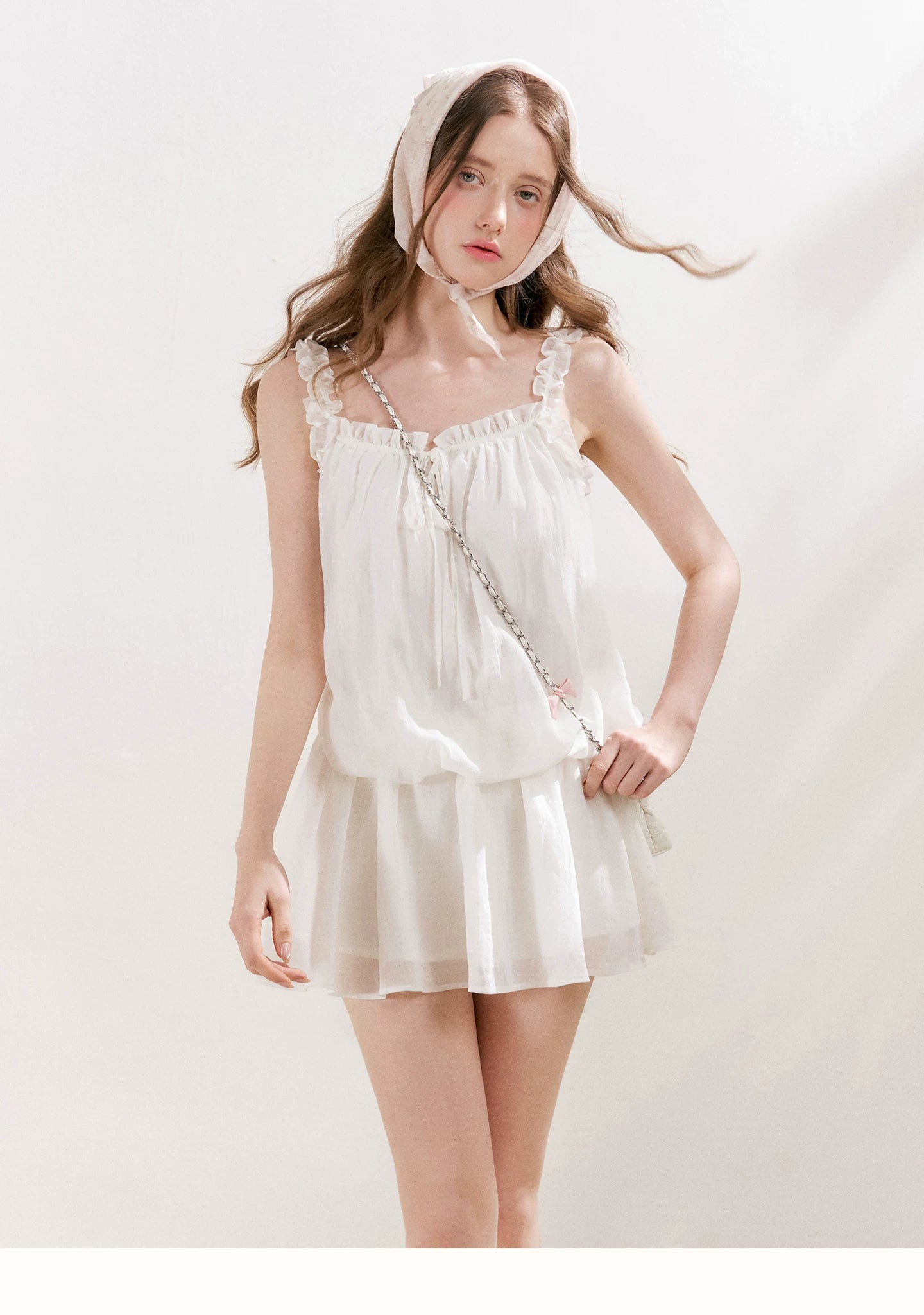 Ruffled Camisole Dress