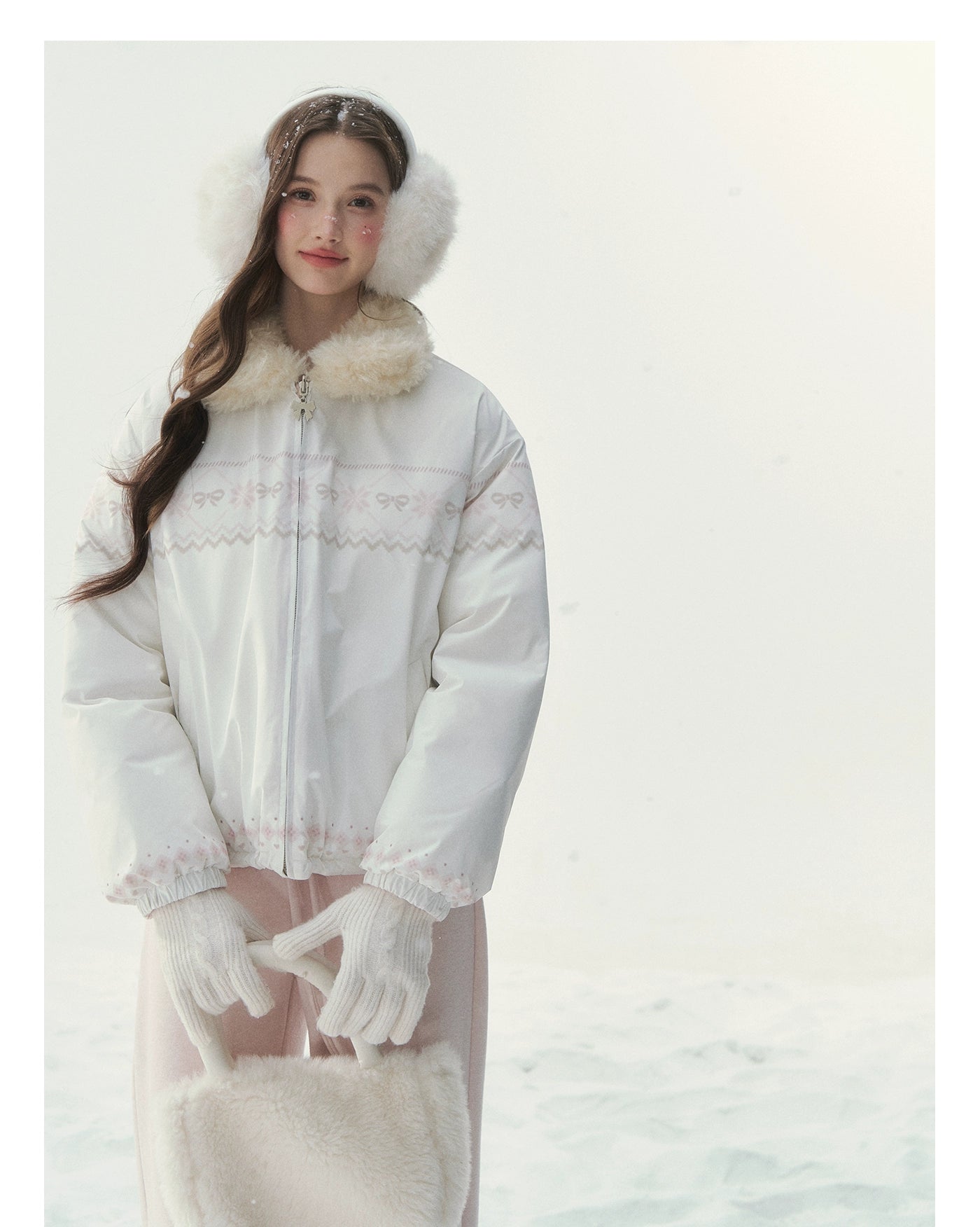 Reversible Fair Isle Down Jacket