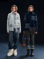 Fair Isle Cardigan & Scarf Set
