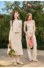 Floral Knit Layered Set
