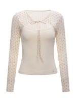 Polka Dot Layered Top