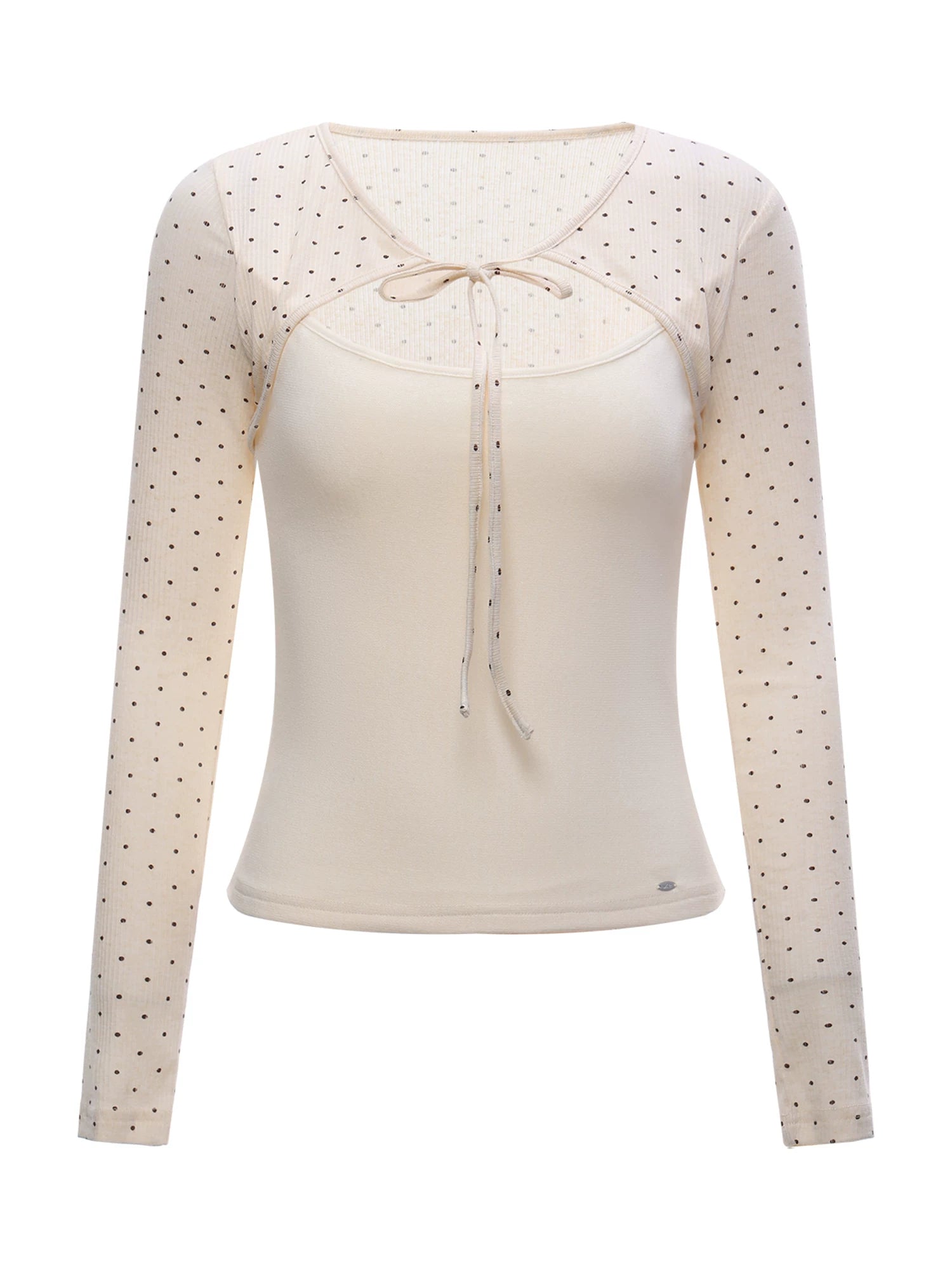Polka Dot Layered Top