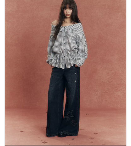 Star Paw Rhinestone Jeans