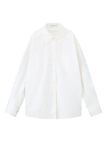 White Design Concept Fake Two-Piece Shirt