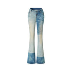 Equestrian Flare Denim Pants