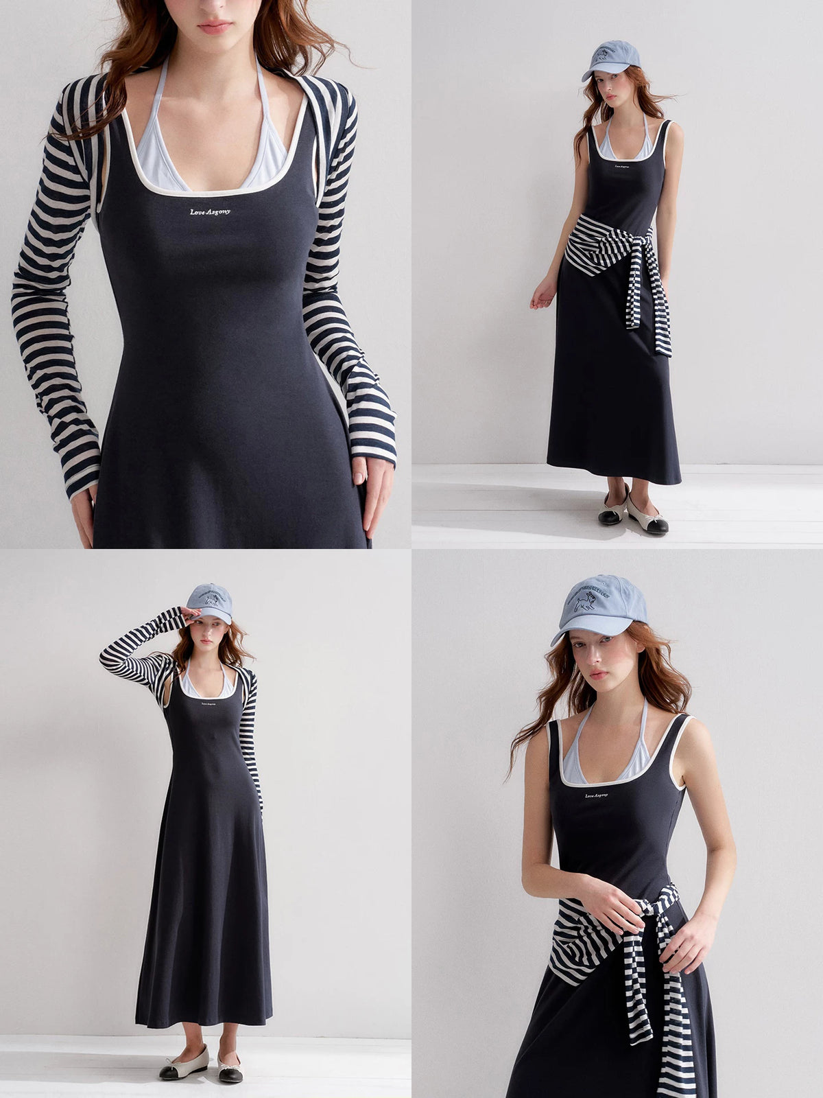 Layered Halter Knit Dress