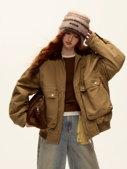 Corduroy Patchwork Barn Jacket