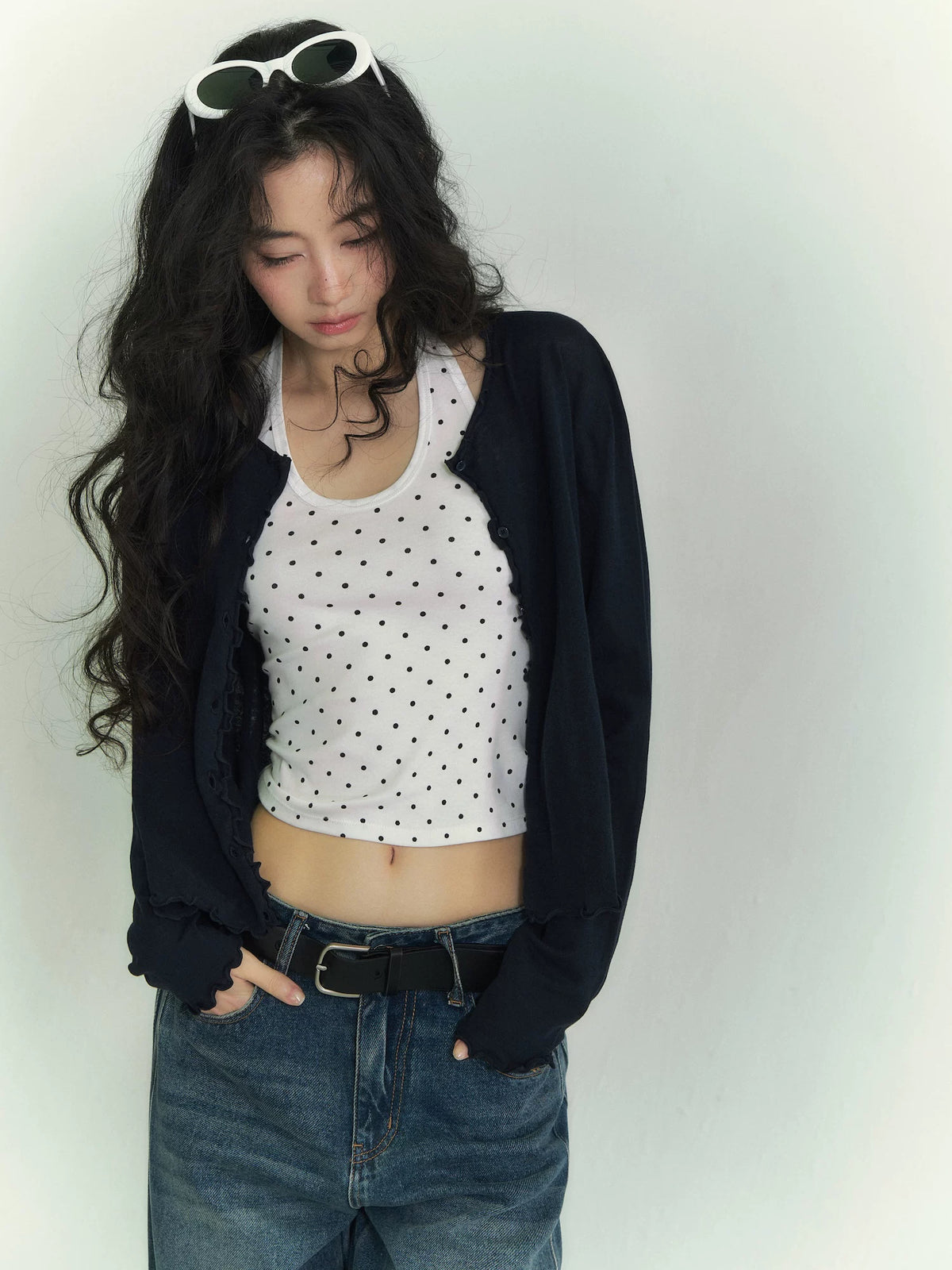 Mercerized Cotton Cardigan