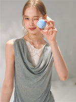 Lace Patch Knit Tank