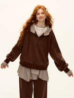 Plaid Hoodie Sweatpants Set