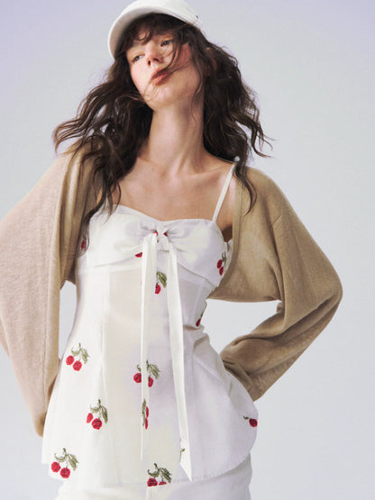 Batwing Cardigan &amp; Camisole Set