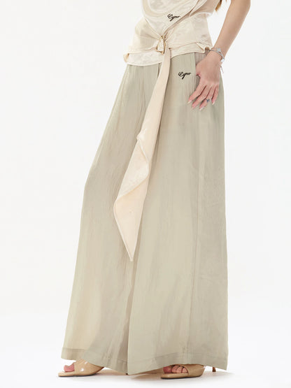 Acetate Wide Leg Pants