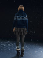 Fair Isle Cardigan & Scarf Set
