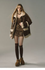 Brown Reversible Suede Jacket