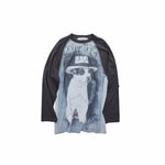 Bone Rhinestone Raglan Tee