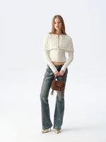 Cable Cape Knit Cardigan