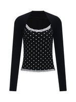 Black Polka Dot Set