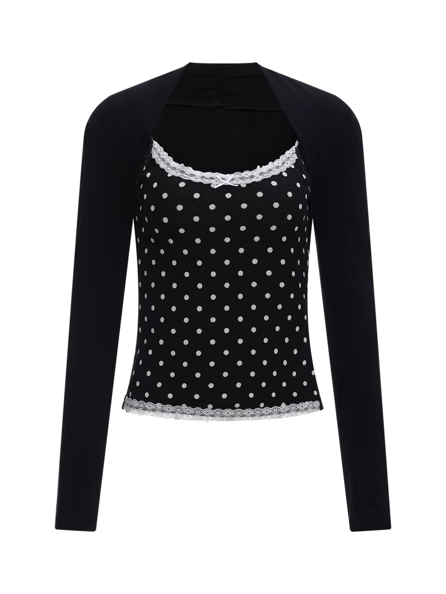 Black Polka Dot Set
