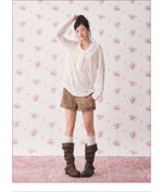 Ruffle Drawstring Knit Top