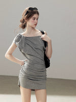 Twist Off Shoulder Dress