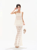 Lace Mermaid Midi Skirt